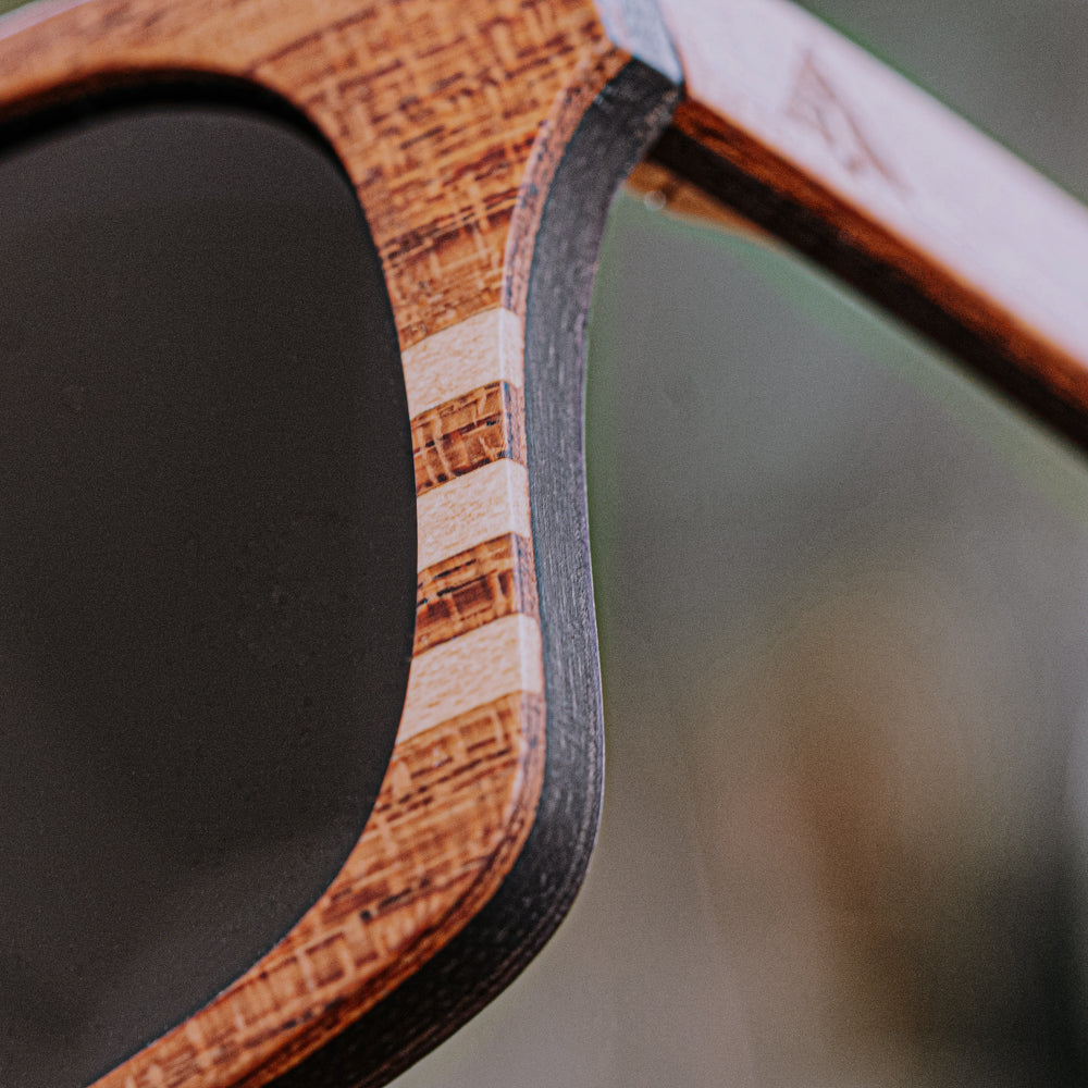 Bali Rosewood Carbon Men's Wooden Sunglasses