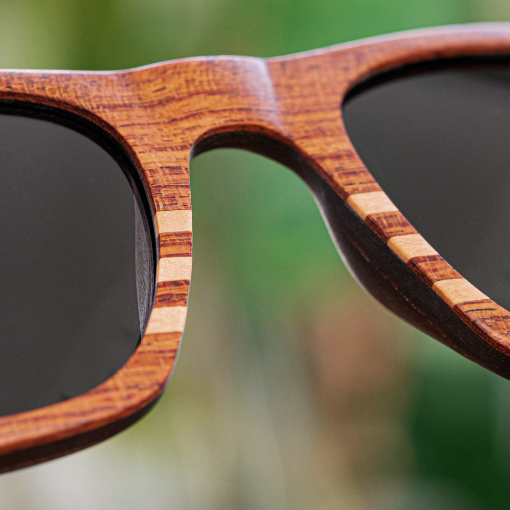 Bali Rosewood Carbon Women's Wooden Sunglasses