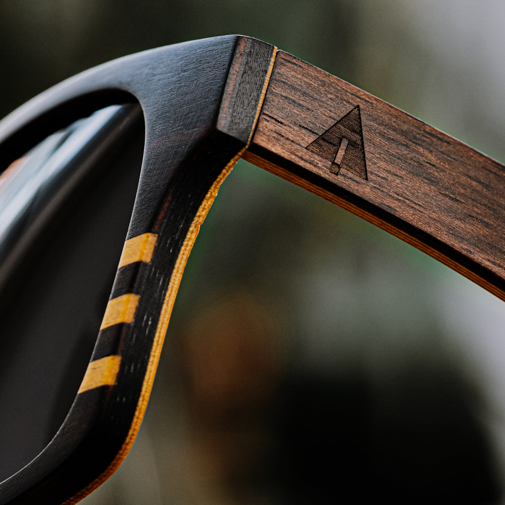 Bali Ebony Carbon Women's Wooden Sunglasses