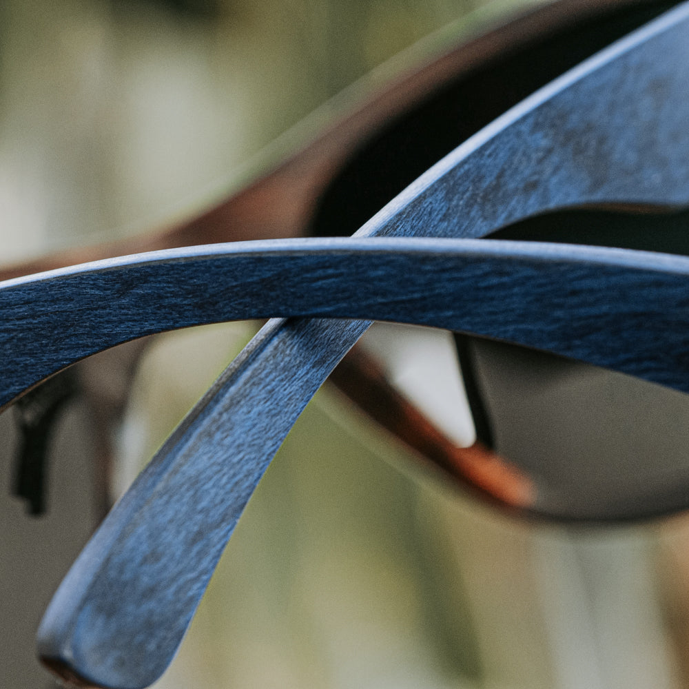 Bali Blue Maple Men's Wooden Sunglasses