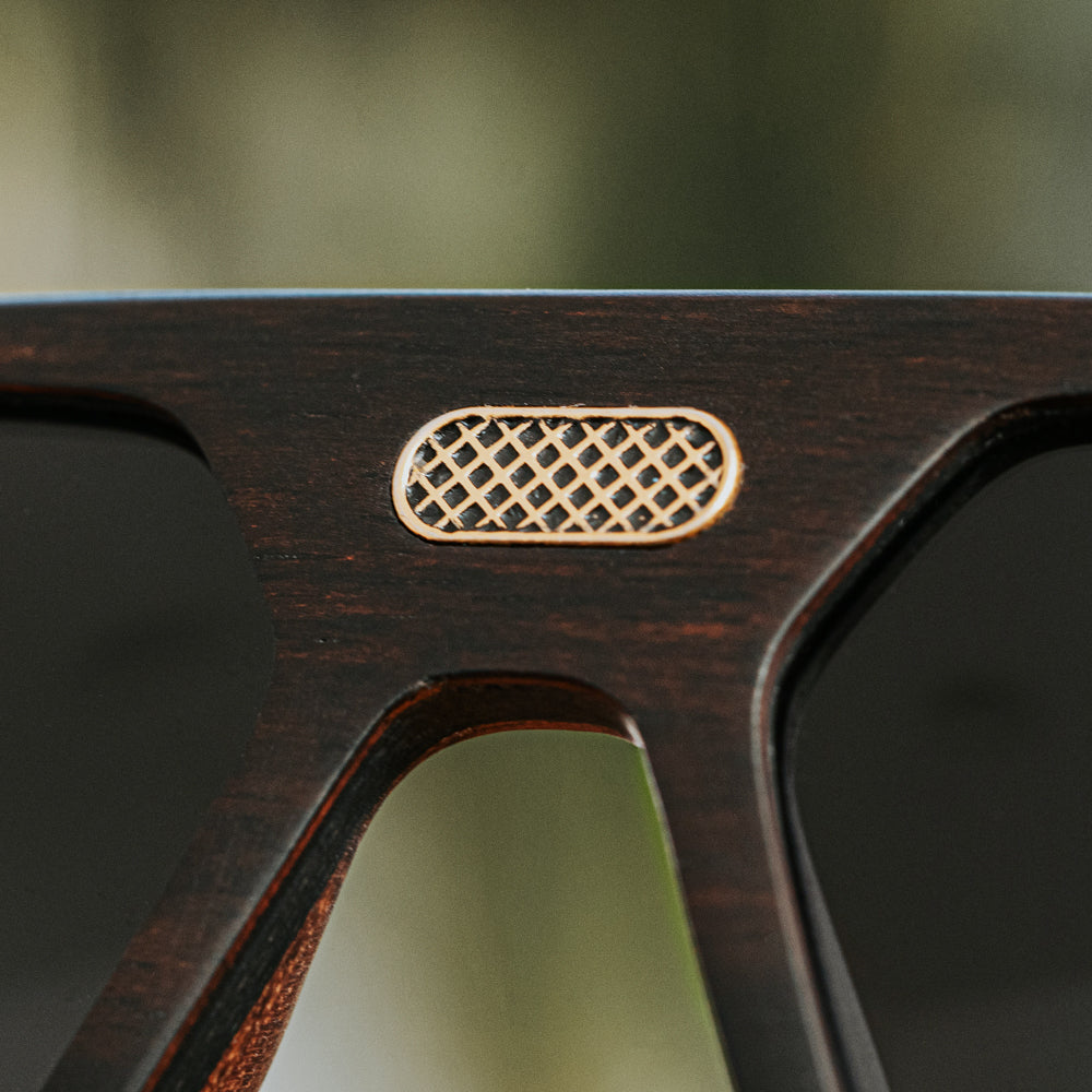 Fjorn Ebony Carbon Men's Wooden Sunglasses