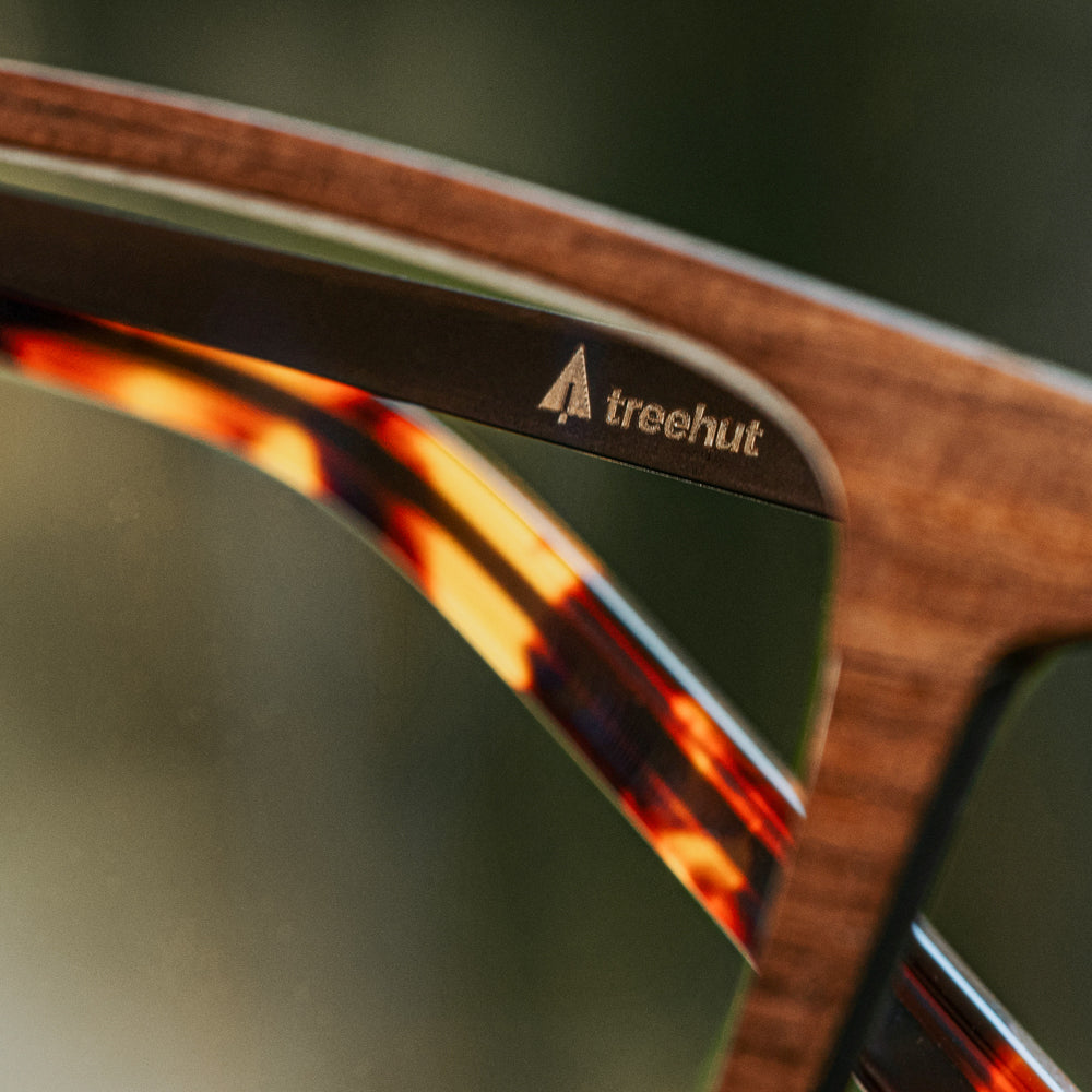 Forge Walnut blue light wood-glasses