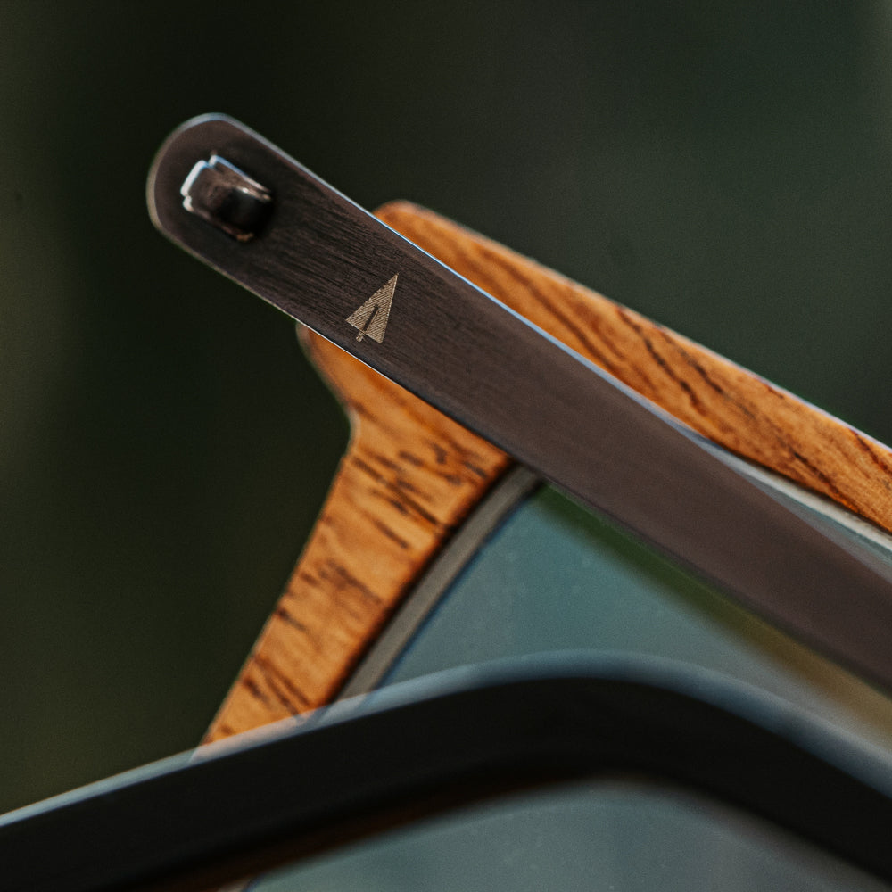 Moana Red Oak blue light wood glasses