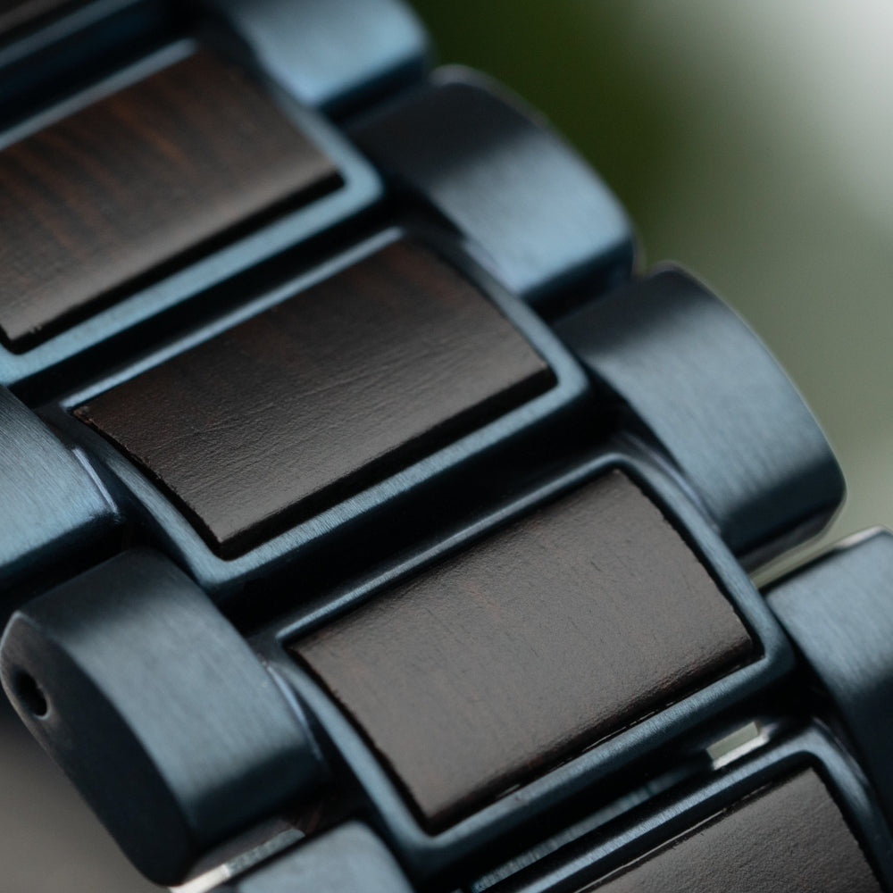 Immortal Ebony Blue Automatic Men's Wooden Watches