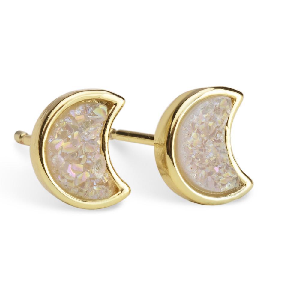 Moonbloom Champagne Druzy Earrings Women's Stone Earring