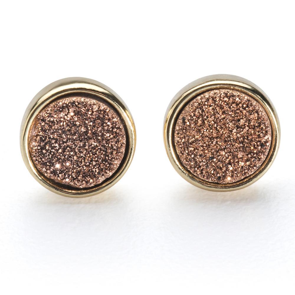 gold stud earrings