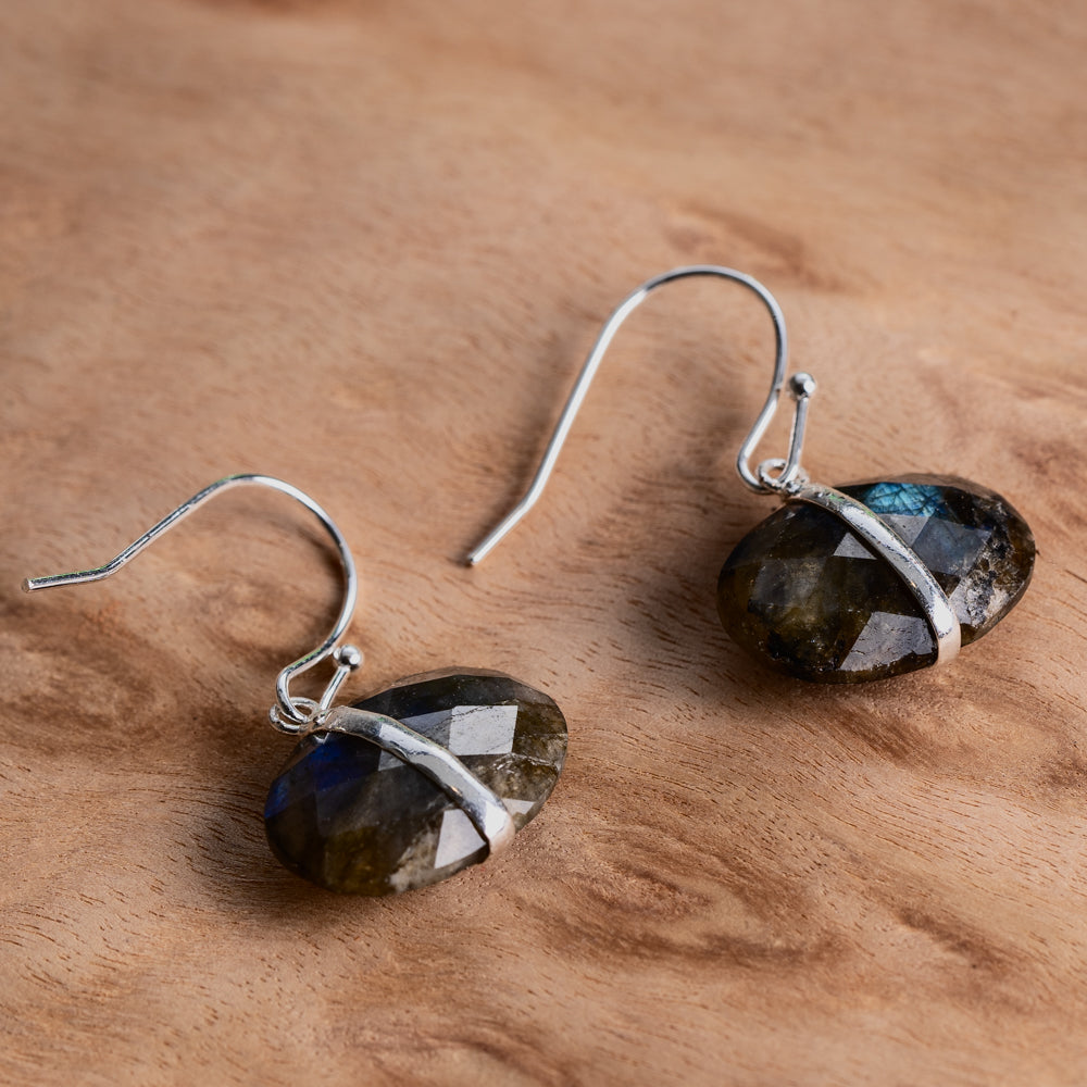Labradorite earrings