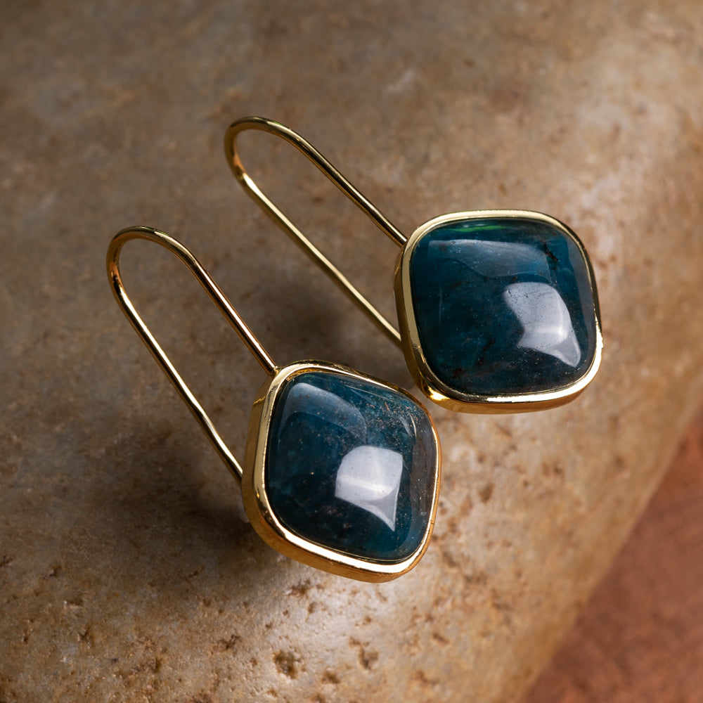 Apatite stone earrings