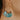 Treehut natural stone earrings with turquoise stone and gold hoop