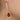 woman wearing red stone earrings