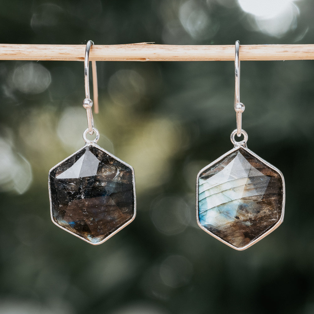 Hexagon Earrings