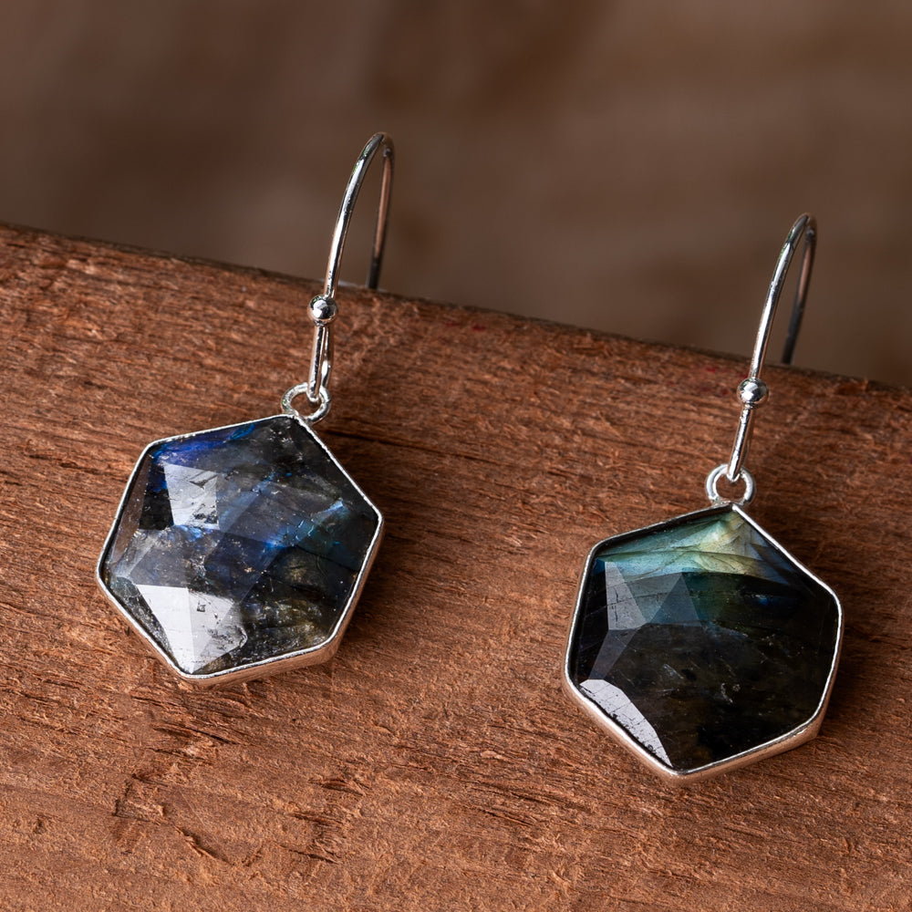 Hexagon Earrings