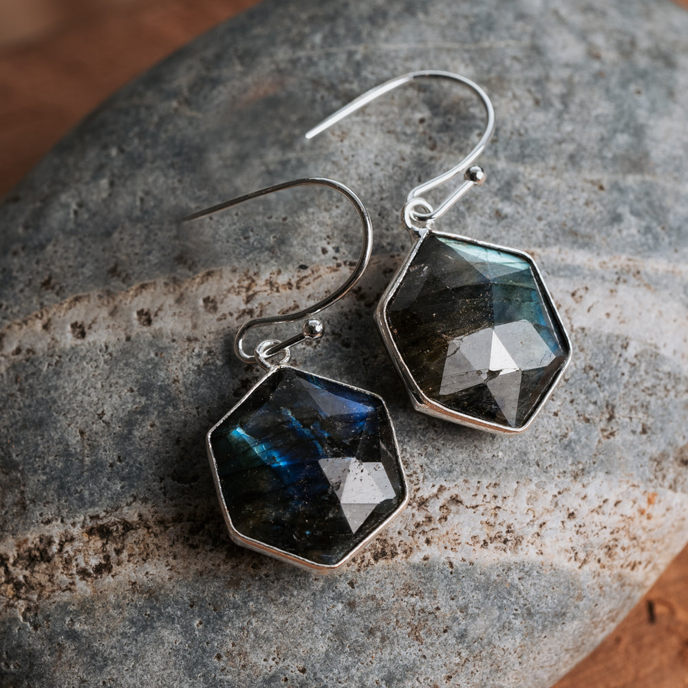 Hexagon Earrings