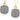 Reina Silver Druzy Earrings Women's Stone Earring