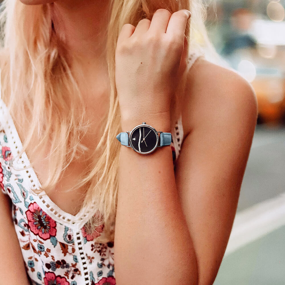 Element Black Marble Grey Women's Marble Watch