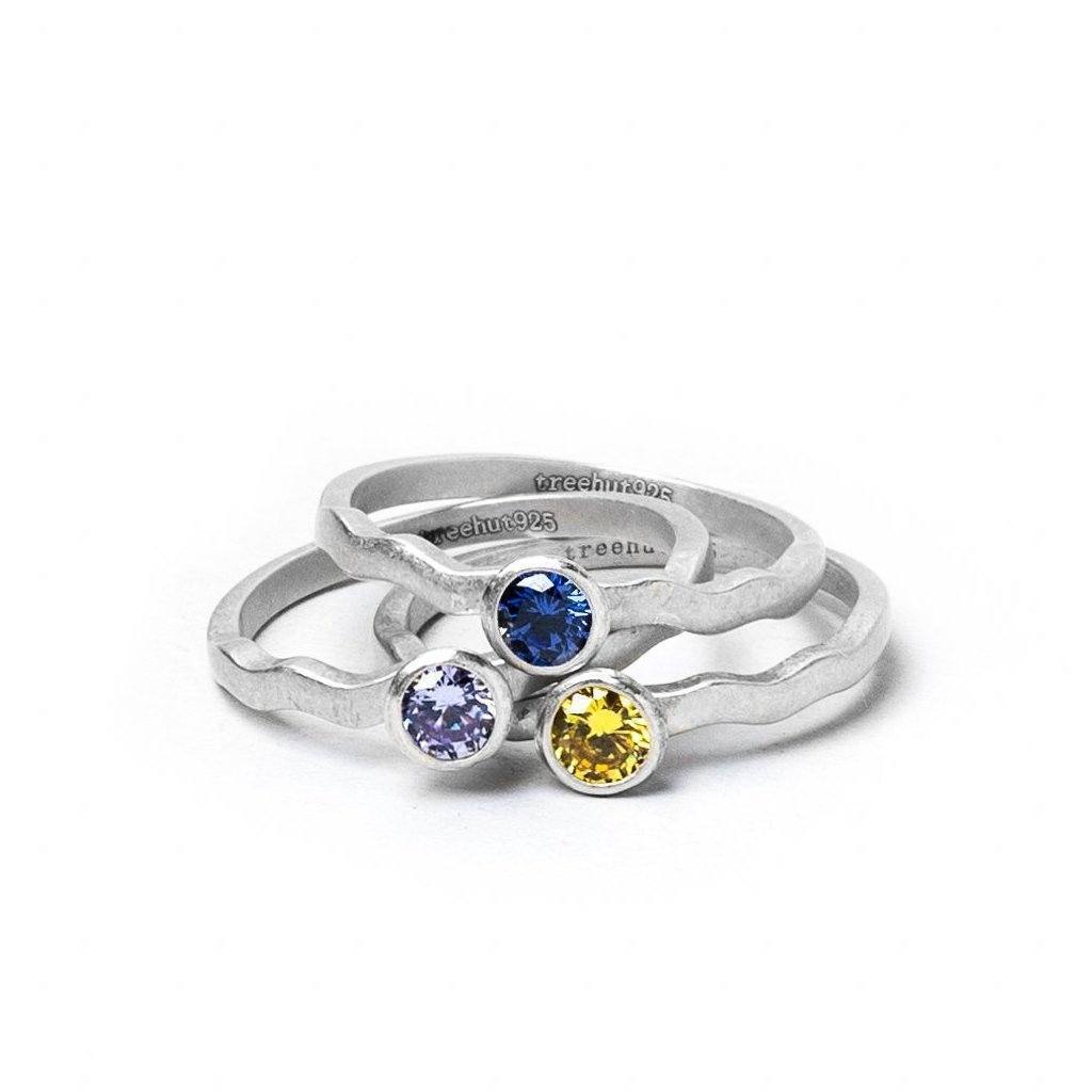 November Topaz Birthstone Ring Women's Stone Ring