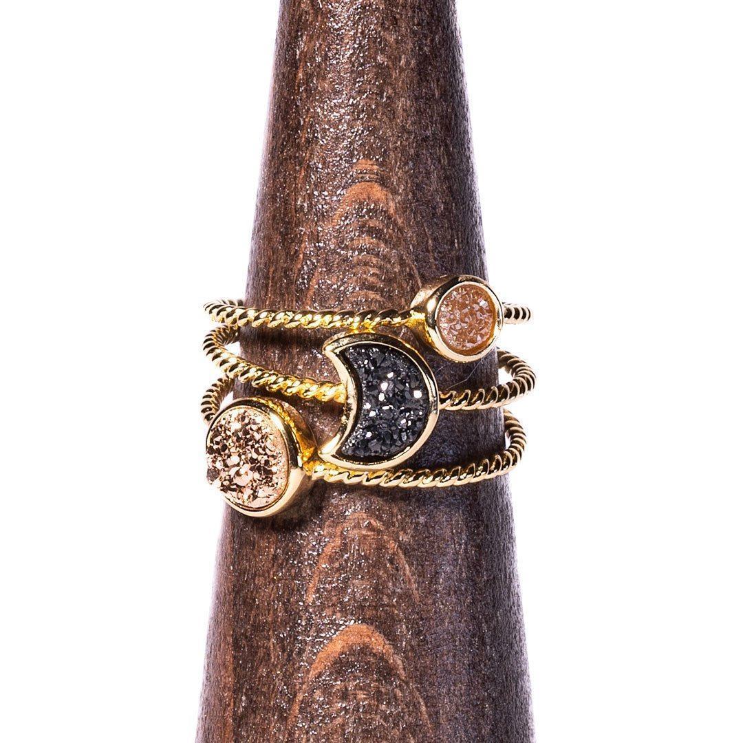 Axanite Stacking Ring Set Women's Stone Ring