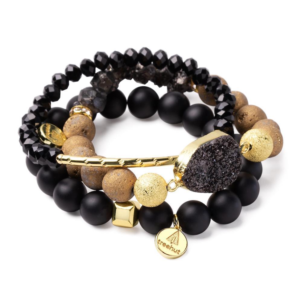 black crystal bracelet