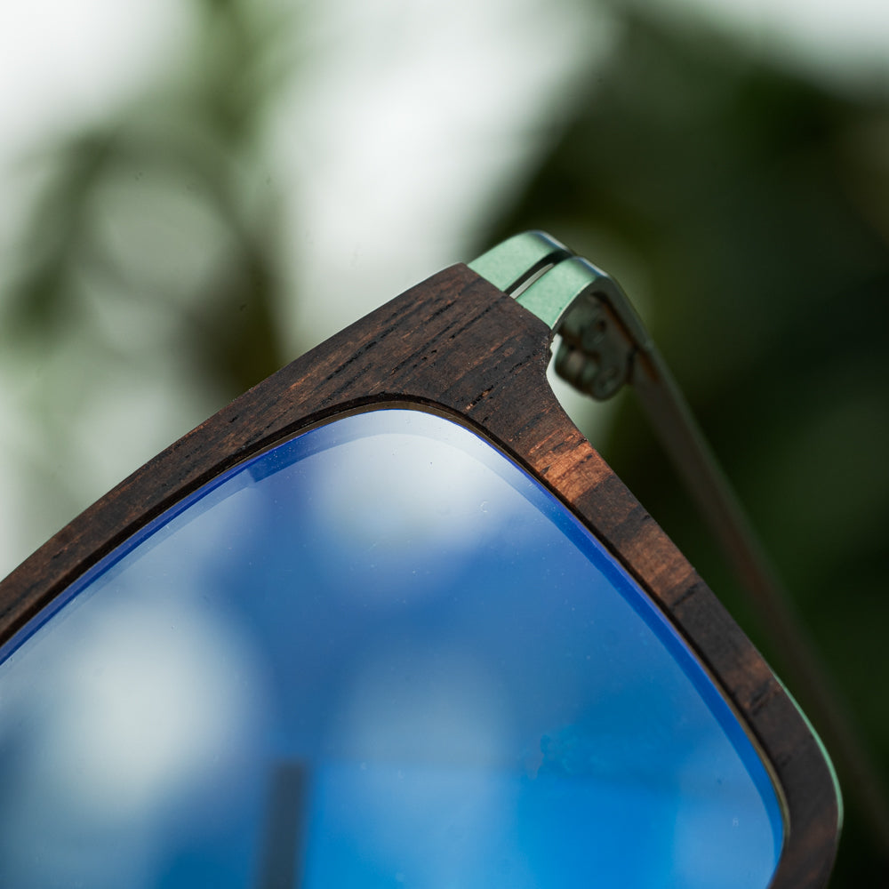 ebony wood blue light glasses for men