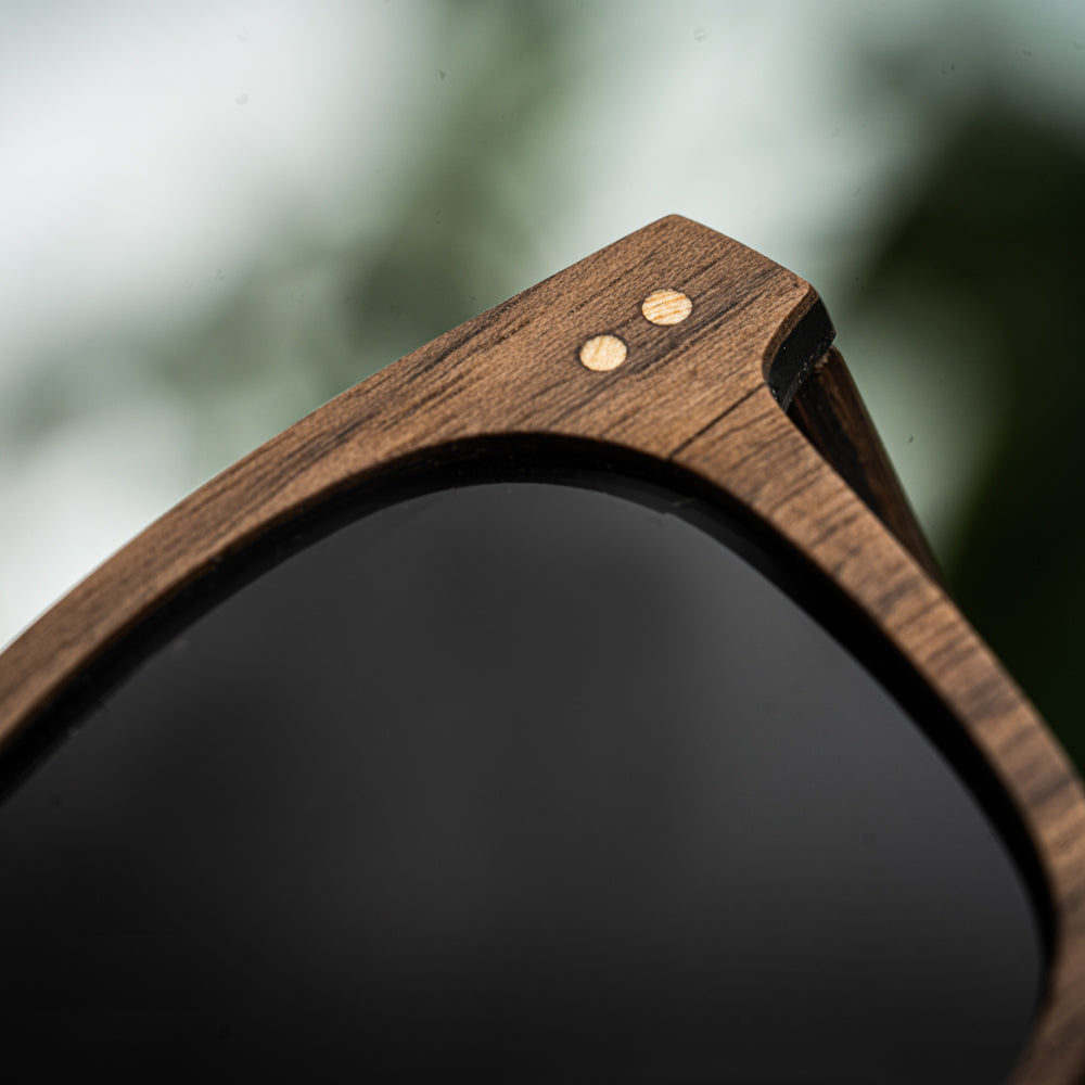 Everest Walnut Carbon RX Men's Wooden Sunglasses