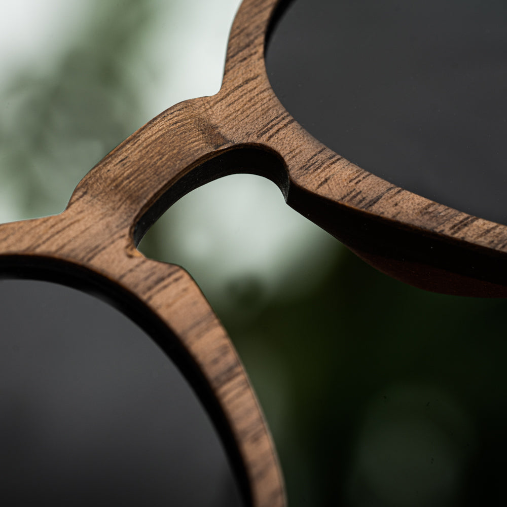 Everest Walnut Carbon RX Men's Wooden Sunglasses