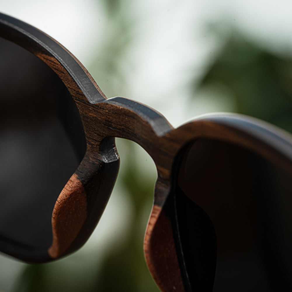 Everest Walnut Carbon RX Men's Wooden Sunglasses