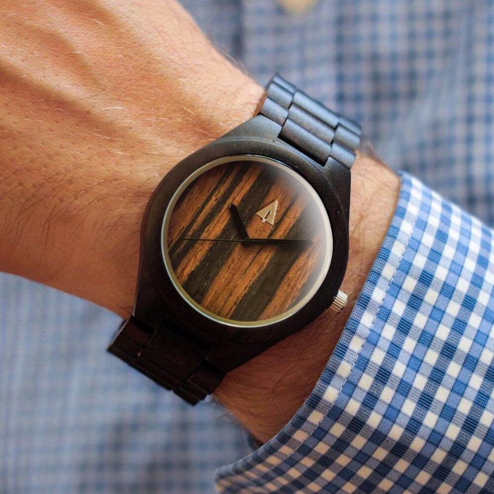 Classic Ebony Chase Men's Wooden Watch