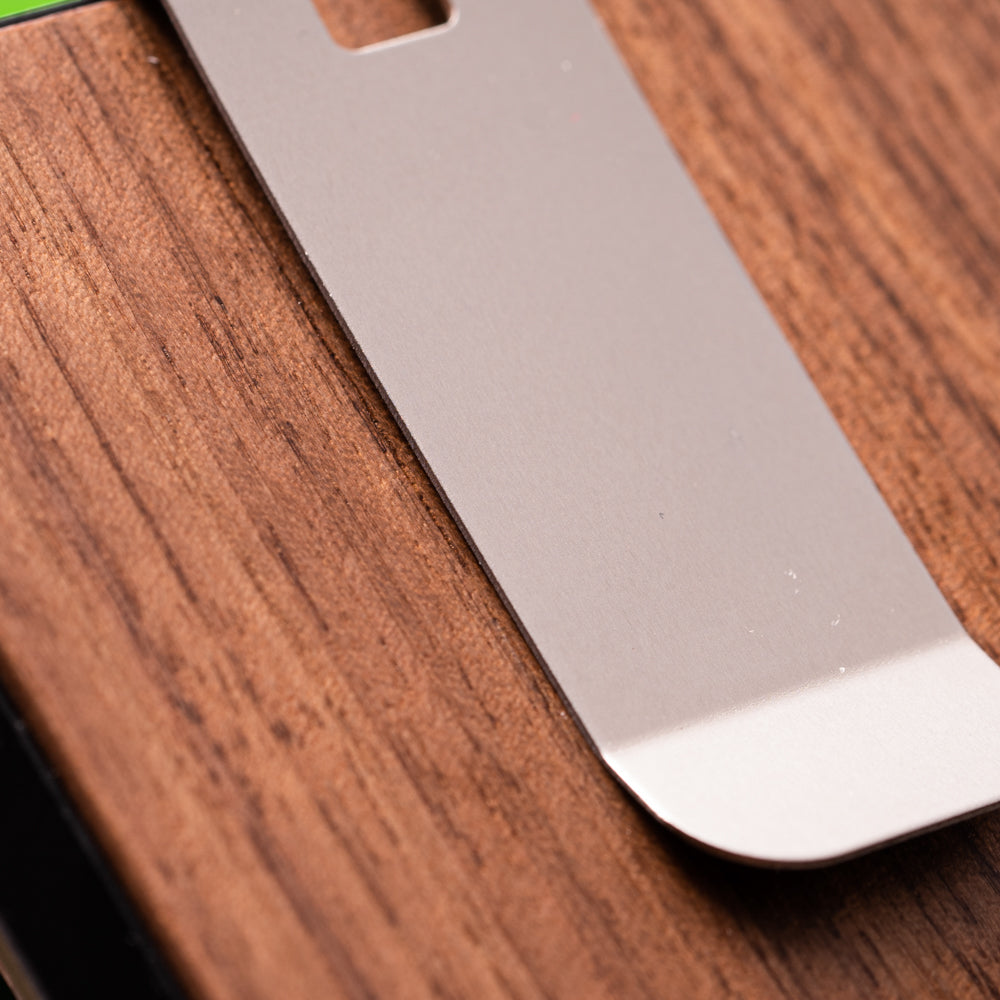 Treehut engravable RFID blocking wood wallet handmade with walnut wood