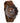 Huxley Rustic Walnut Brown Men's Chrono Stainless Steel Wooden Watch 