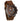 Huxley Rustic Walnut Brown Men's Chrono Stainless Steel Wooden Watch 