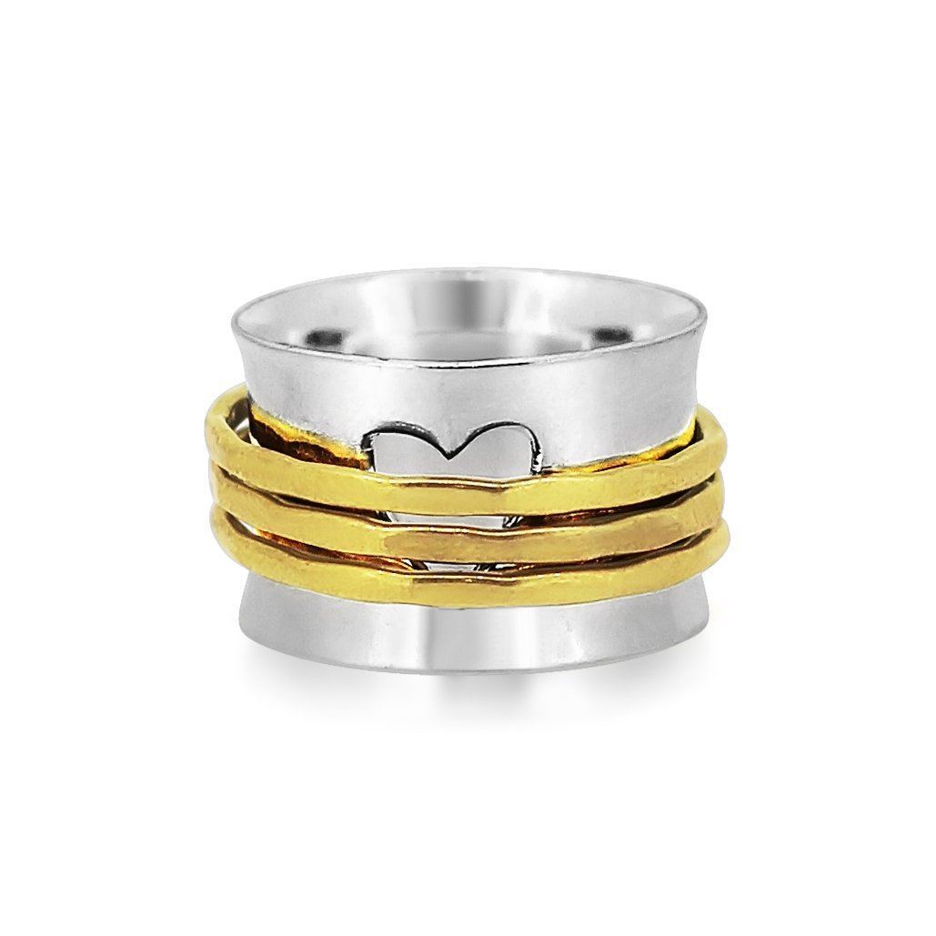 heart spinner ring
