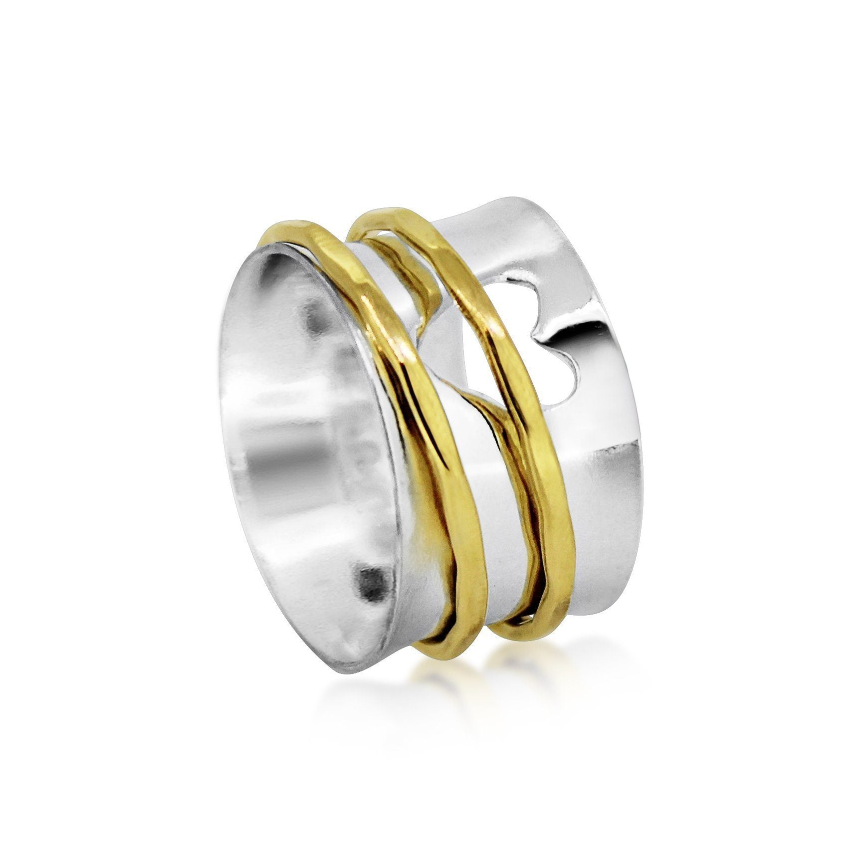 heart spinner ring