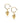 Gold Shell Hoops Women's Stone Earring