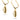 gold shell earrings