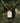 Gold plated natural rose quartz stone rectangle shaped necklace