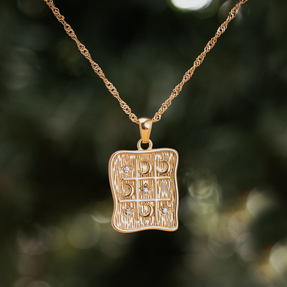 square pendant necklace