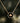 Black and gold hexagon gold bee necklace with cable chain