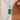 lucky green and gold malachite rectangle pendant necklace