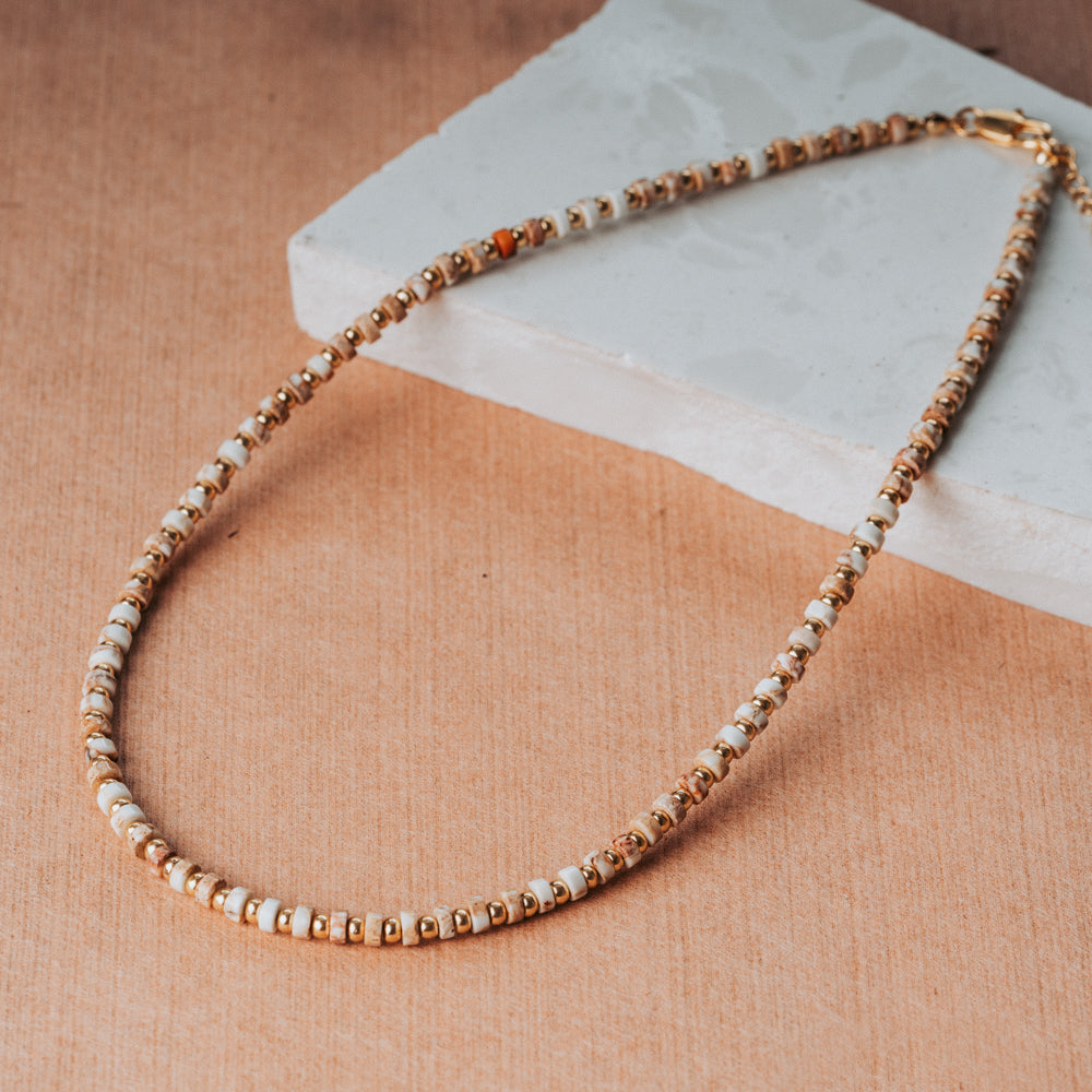 jasper bead necklace