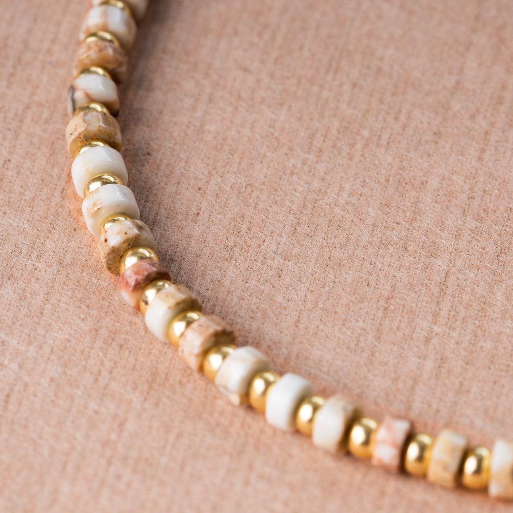 jasper bead necklace