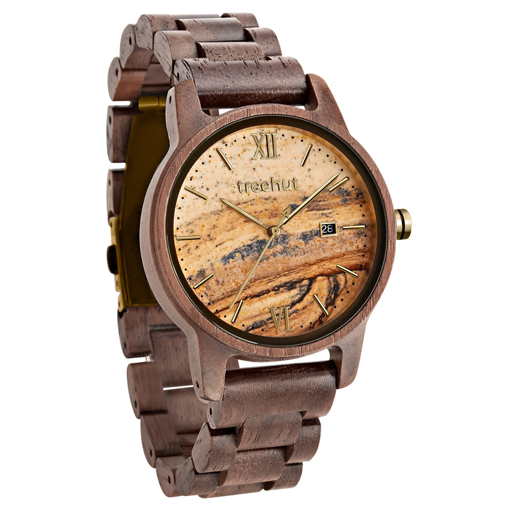Odyssey Sandstone Walnut Copper Men's Wooden Watch