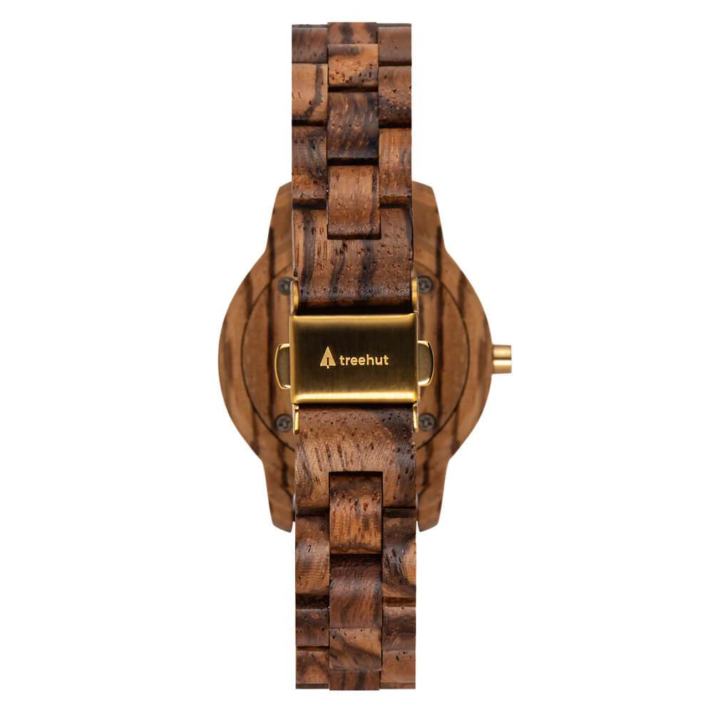 Odyssey Women's Tiger Eye Zebrawood Women's Wooden Watch