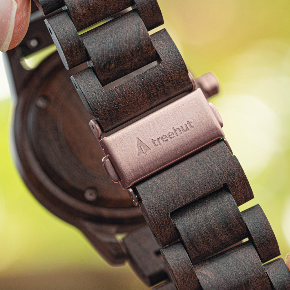 Odyssey All Ebony Monochrome Men's Wooden Watch