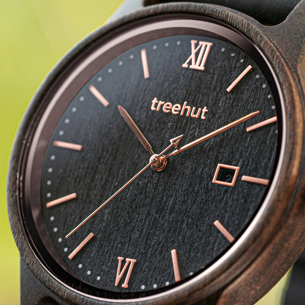Odyssey Ebony Copper Black Men's Wooden Watch