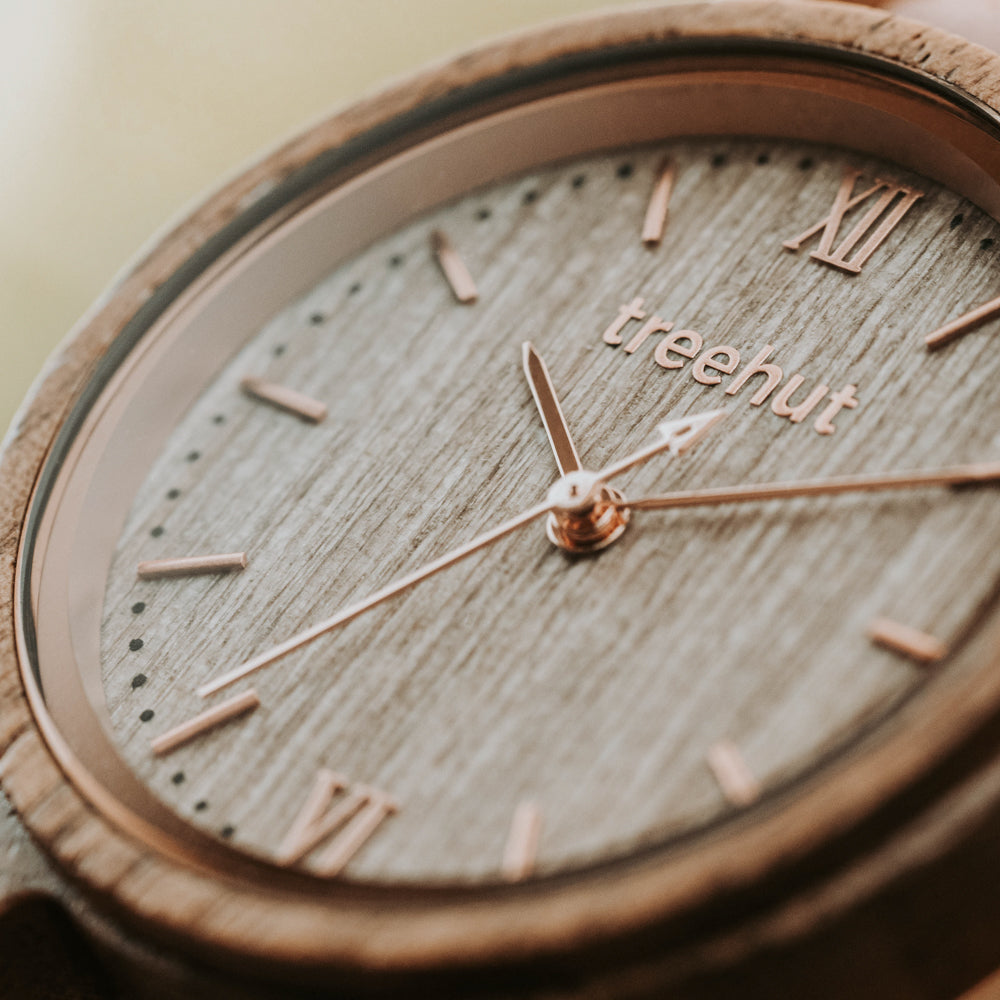 Odyssey Women's Walnut Rose Gold Women's Wooden Watch