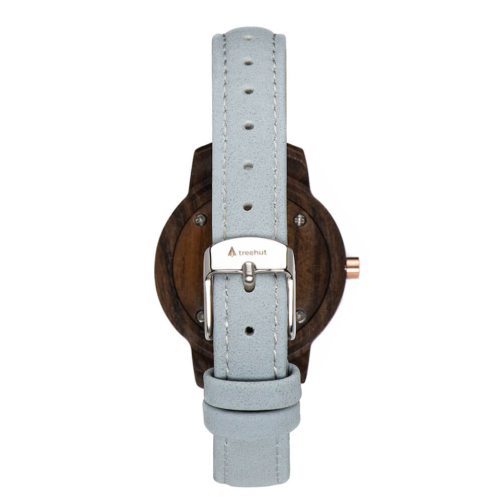 Odyssey Women's Ebony Grey Women's Wooden Watch