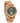 Paradise Olive Green Marble Women's Wooden Watch