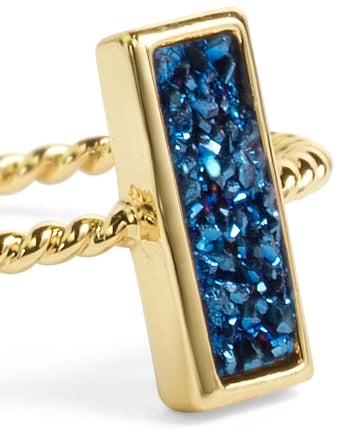 Tall Blue Stacking Ring Women's Stone Ring