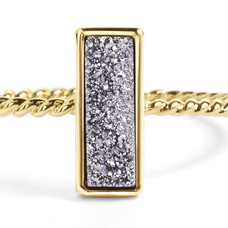 Tall Silver Stacking Ring Women's Stone Ring