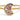 Moonbloom Rose Gold Druzy Stacking Ring Women's Stone Ring